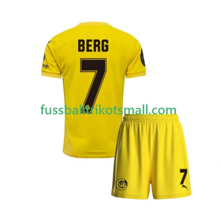 Fußballtrikots FK Bodo Glimt Patrick Berg 7 Kinder 2025 Kurzarm Heimtrikotsatz kaufen